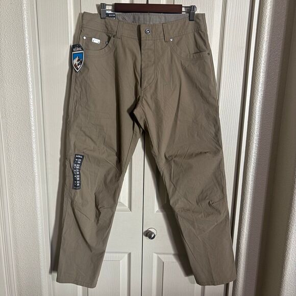 KUHL Men's Revolvr Pants 33x30 Tan Full Seat New with Tags - Picture 1 of 9